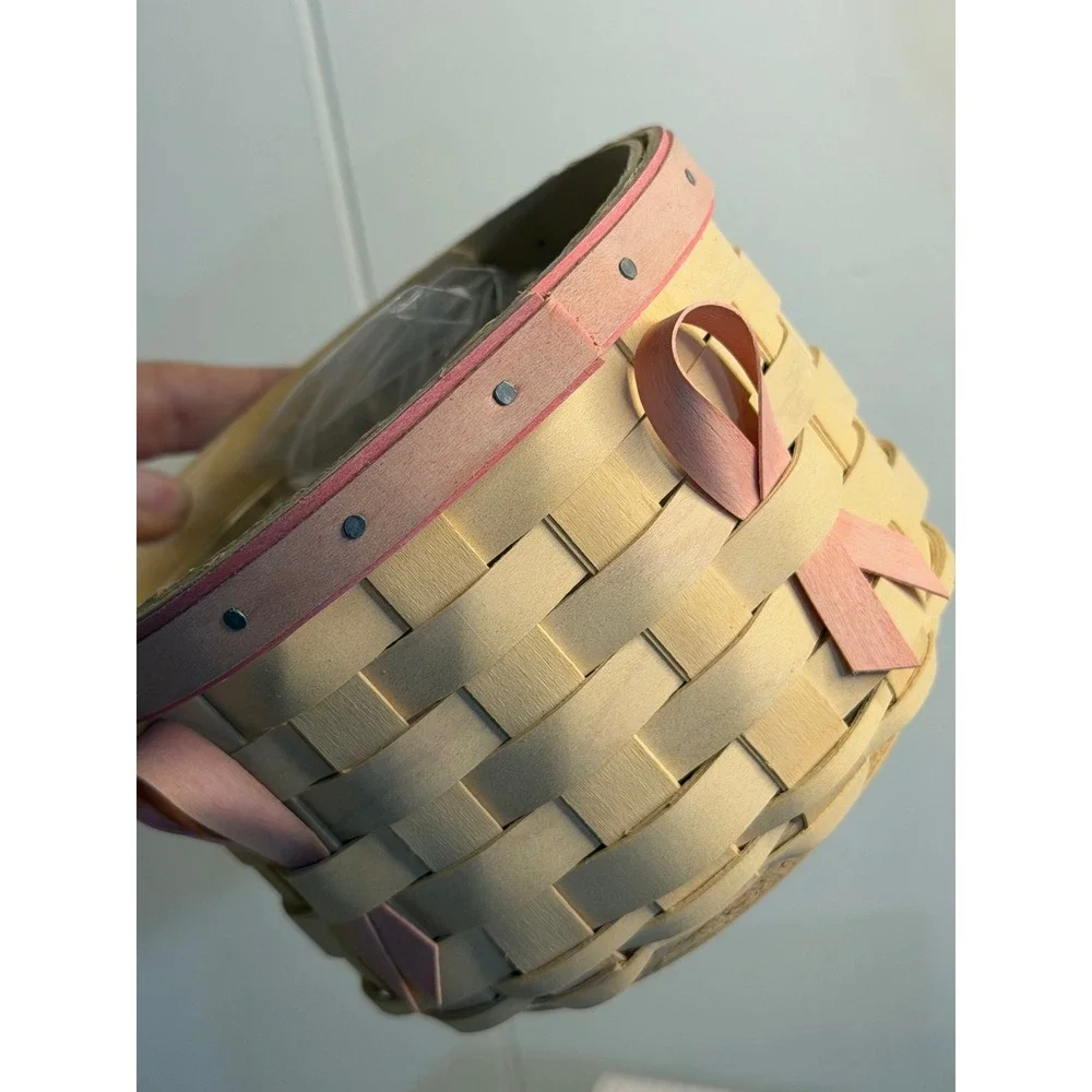 VTG Longaberger Basket Pink Horizon of Hope Breast Cancer Awareness 2006 NIB